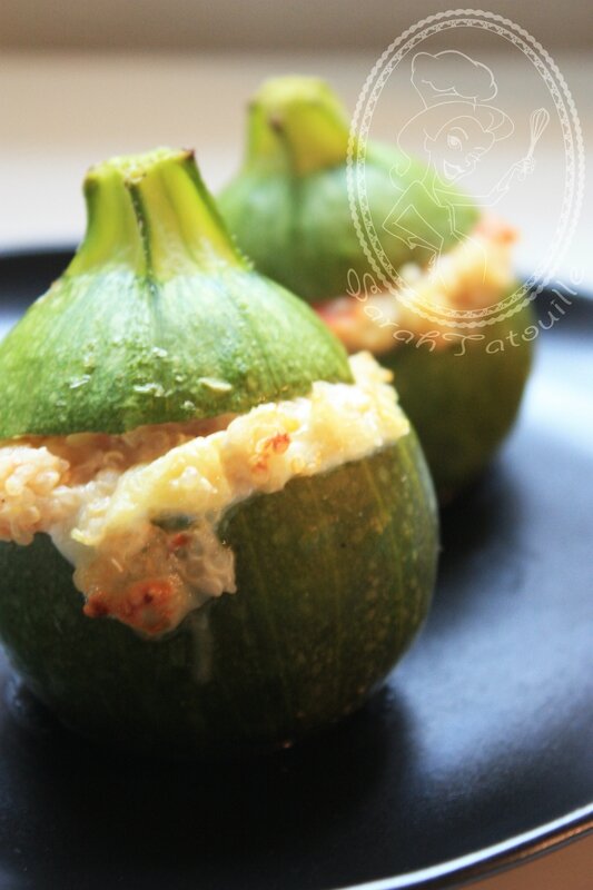 COURGETTES FARCIES AU QUINOA