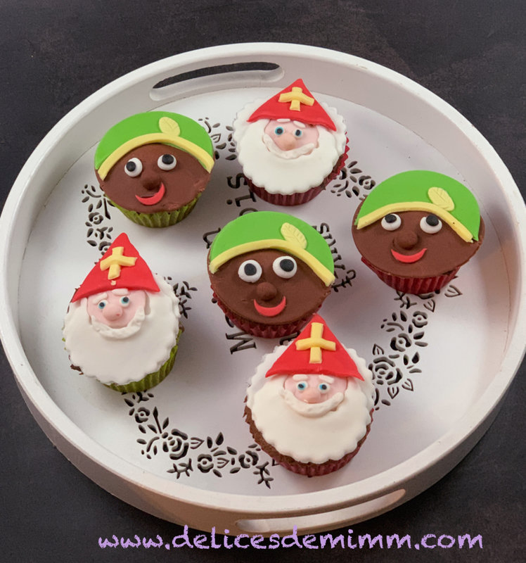 Cupcakes de Saint-Nicolas à 4 mains