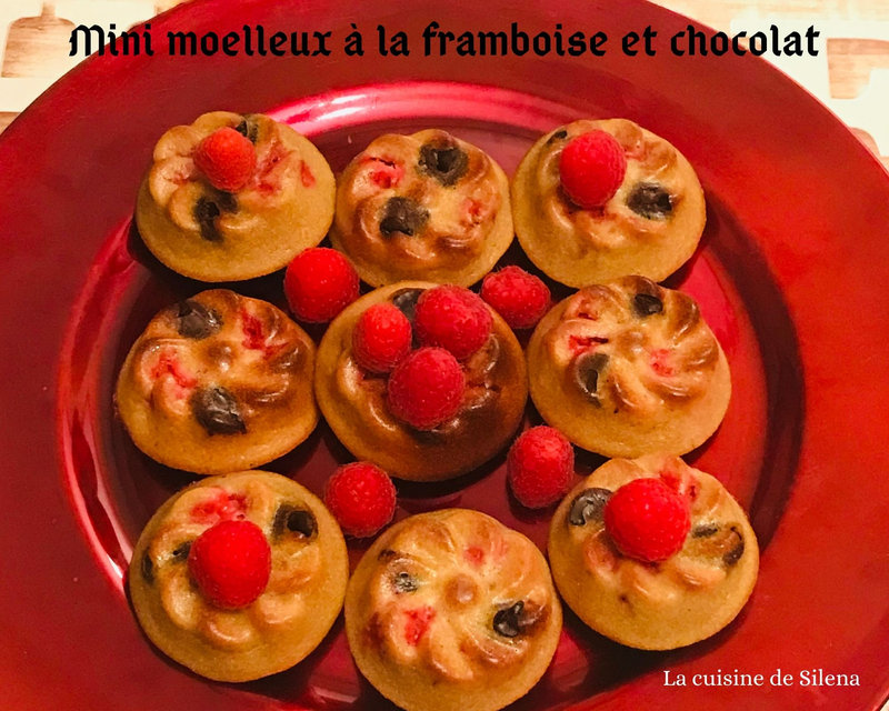 Mini moelleux à la framboise et chocolat(3)