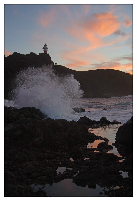 Tenerife pointe Teno soir phares embruns 250913