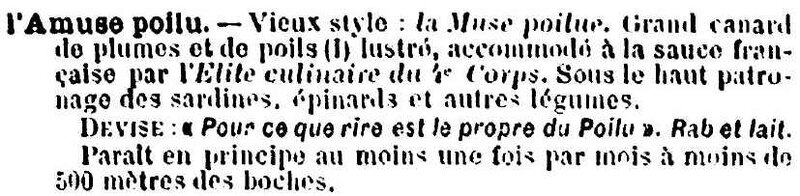 L'amuse du poilu