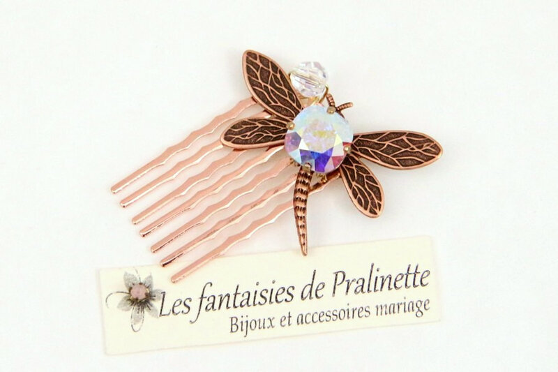 accessoires-peigne-libellule-et-cabochon-cristal-cuivre-et-irisé-aurore-boréale-2