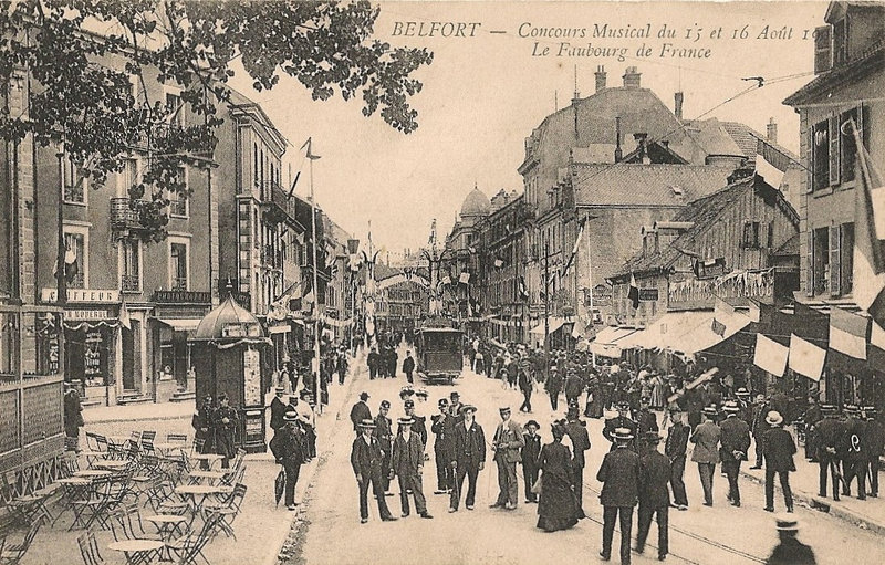 1908 08 15 & 16 Belfort CPA n°9 Fbg France R0
