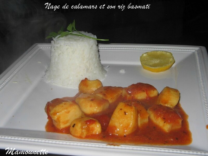 Nage de calamars et son riz basmati 011