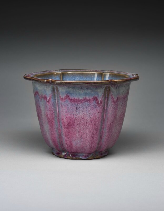Lobed Flowerpot with Foliate Rim, Ming dynasty, 1368-1644, probably 15th century, 1942