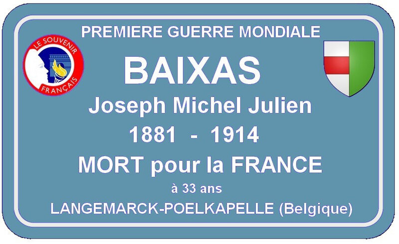 BAIXAS Joseph Michel Julien 5024