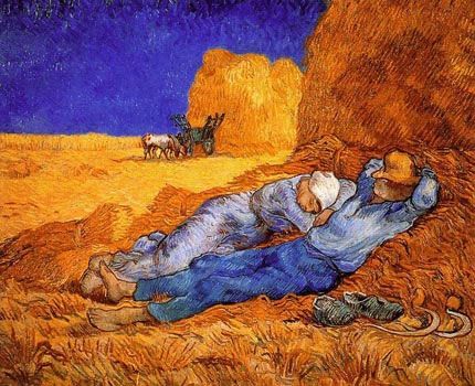 La Sieste, ou la méridienne, d'après Millet (Van Gogh, 1890)