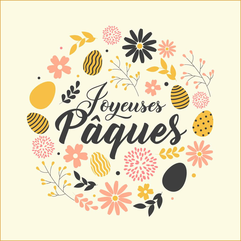 joyeuses-p-ques-greetings-vector