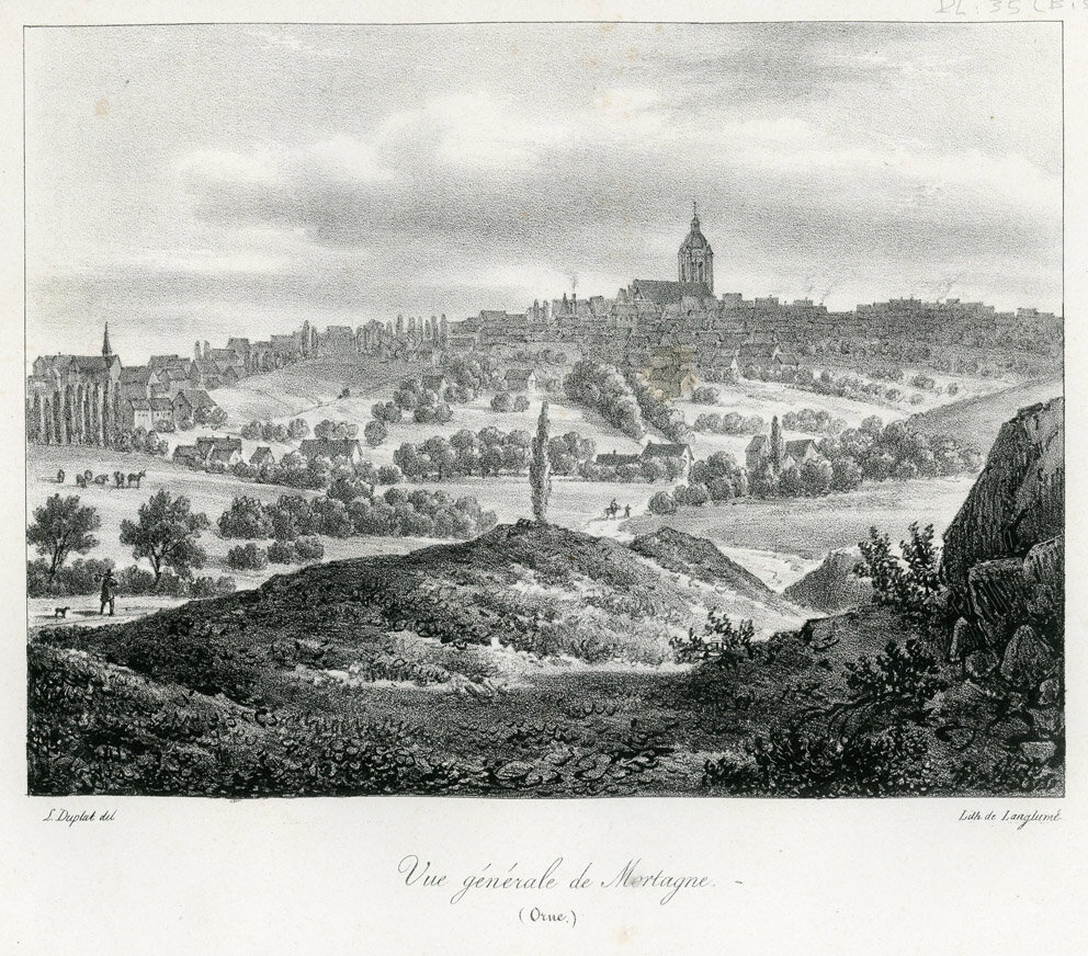 Gravure Mortagne vers 1840 (72 dpi)