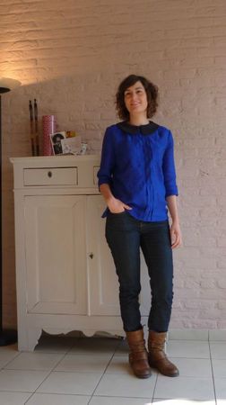 Blouse+jeans+bottes