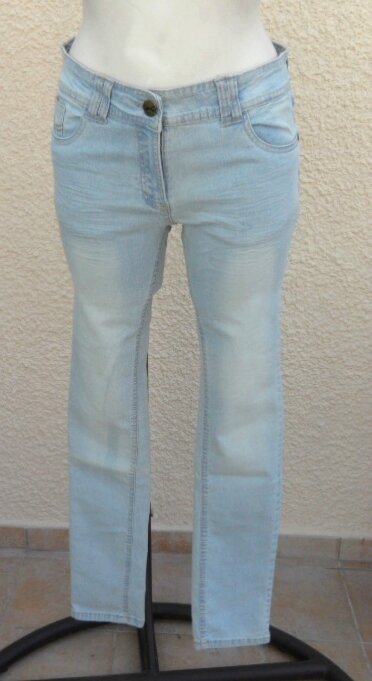 Jeans Femme Basic One Bleu Clair Taille 40