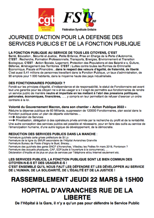 tract-CGT-FSU-journée-défense-service public-Avranches-mars-2018