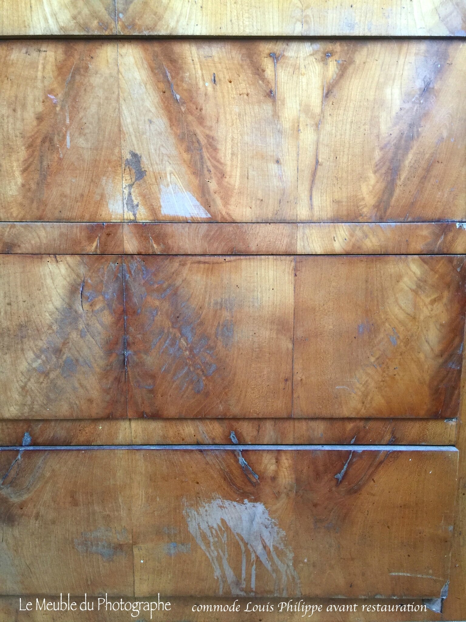 commode Louis Philippe avant restauration
