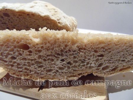 Miche de pain de campagne aux céréales2