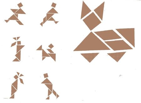 modèles tangram