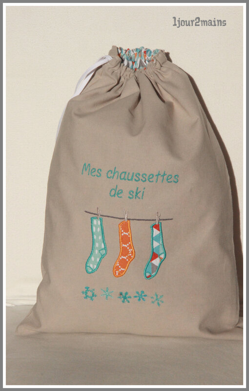 sac chaussettes ski