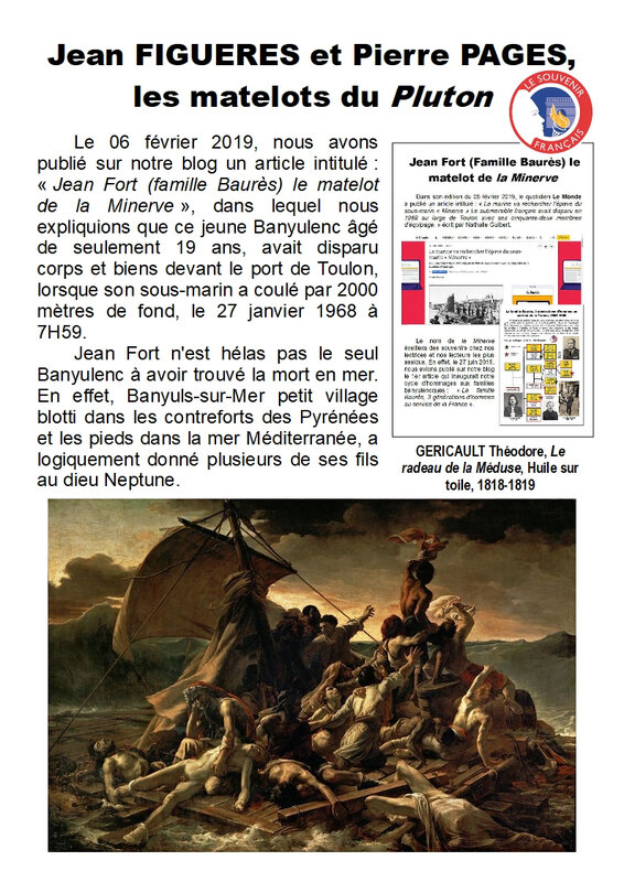 21) Jean Figueres et Pierre Pages matelots du Pluton - Page 1