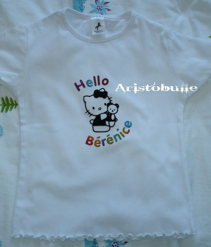 T-shirt hello Bérénice - 25 déc 08