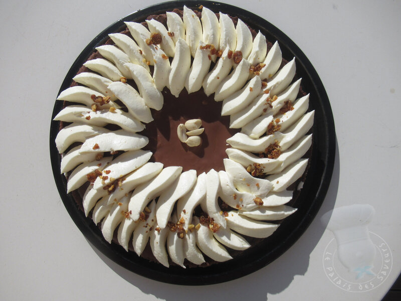 Tarte au chocolat au lait et caramel