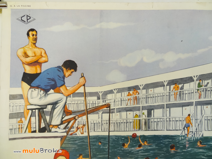 Affiche-A-LA-PISCINE-2-Rossignol-muluBrok-Vintage