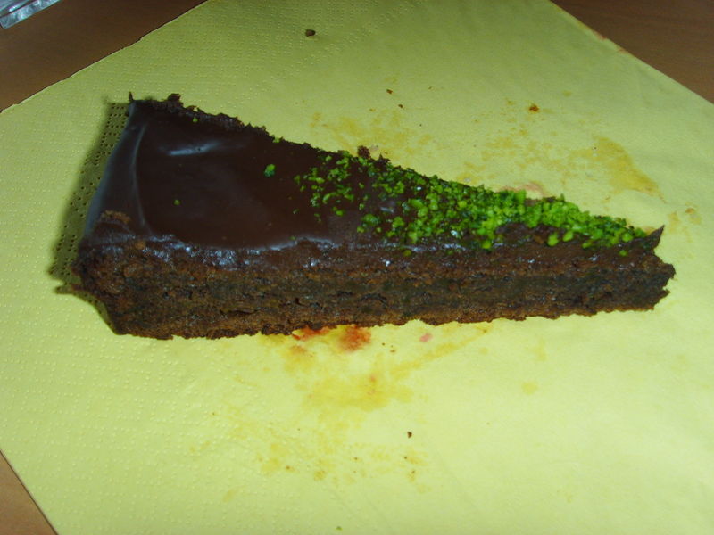 Gâteau chocolat-pistache