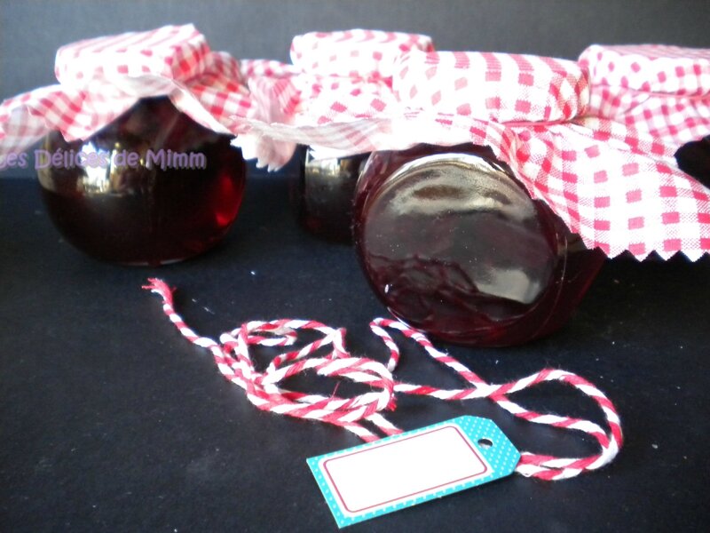 Confiture de cerises noires parfumée au kirsch