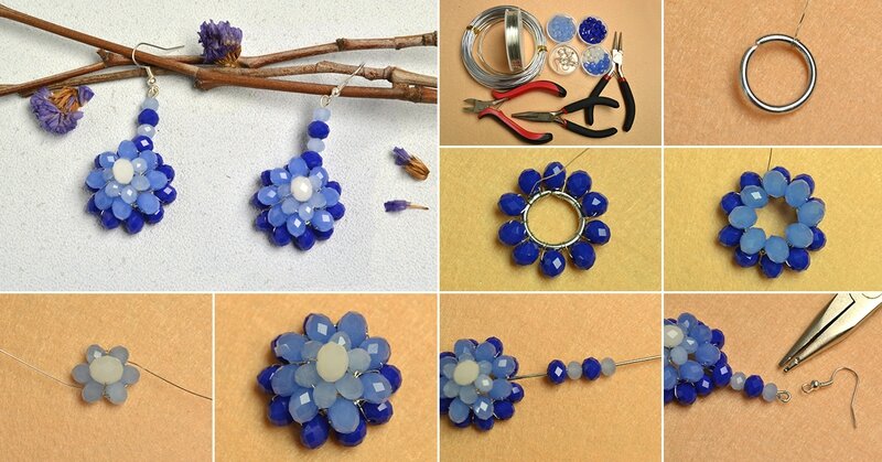1200-How-to-Make-Beaded-Flower-Earrings-with-Blue-and-White-Imitation-Jade-Beads