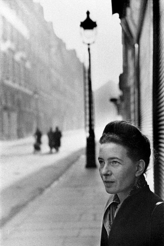simonedebeauvoir_1946 par H. Cartier-Bresson