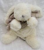 Doudou Peluche Lapin Bonbon Blanc Et Taupe Doudou Et Compagnie