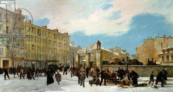 Didier et Guiaud, un chantier de bois, à brûler janvier 1871