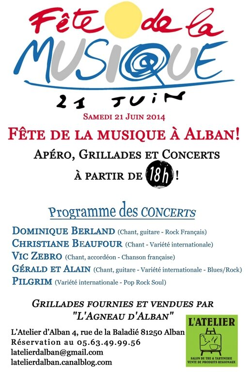 Affiche Fête de la musique ATELIER D'ALBAN web
