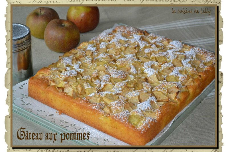gâteau aux pommes