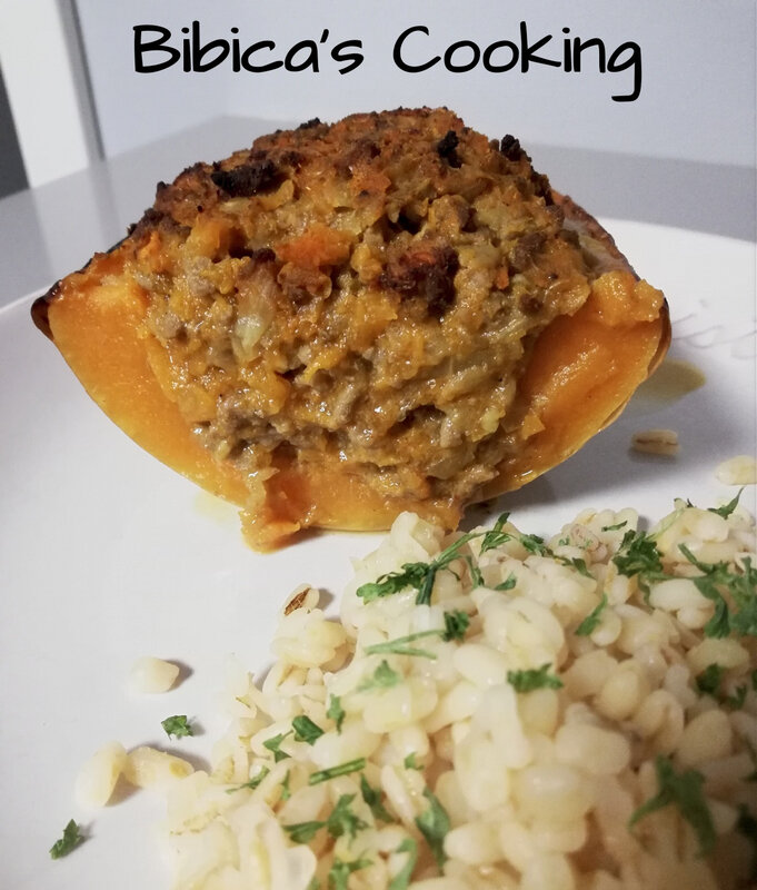 Courge butternut farcie au boeuf haché part
