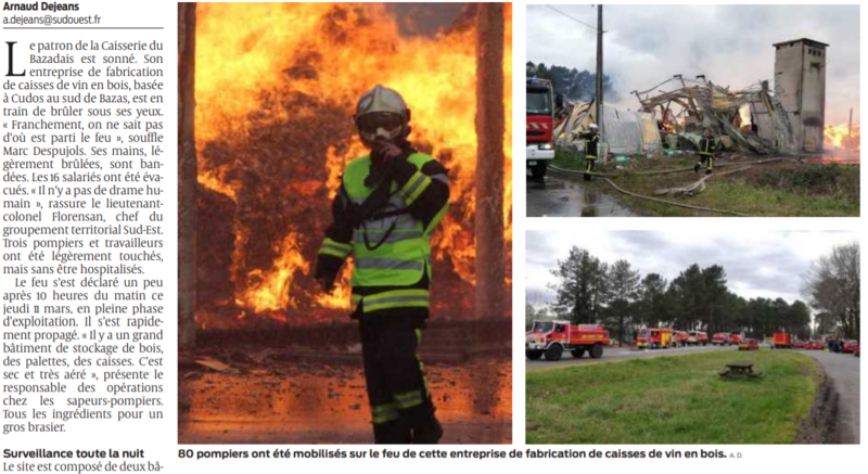 2021 03 12 SO Cudos Caisserie du Bazadais On sait pas d'où est parti le feu2