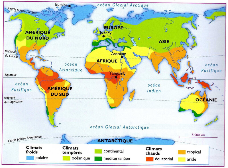 monde - zones climatiques