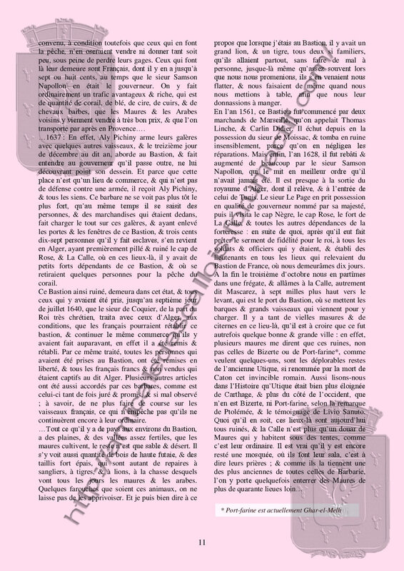 La vie au Bastion de France au XVII - PC 133-page-002
