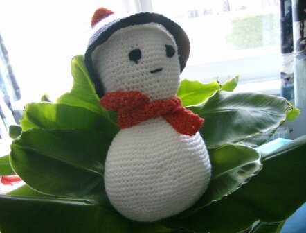 doudou bonhomme de neige