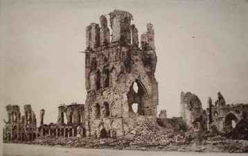 Ypres Ruines Des Halles