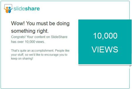 Slideshare 10 000 views