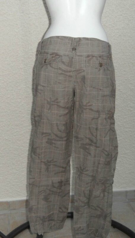 Pantalon Style Treillis Ton Marron Taille 40 Pimkie