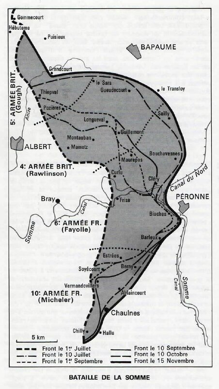 Carte bat de la Somme