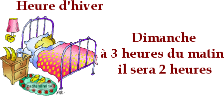 heure d'hivers
