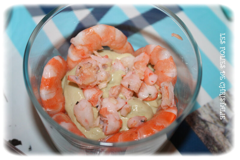 Verrine avocat crevettes 4