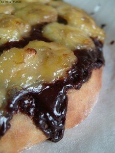 Pizza choc banane