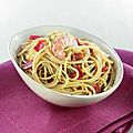 Spaghetti chorizo et langoustines <b>weight</b> <b>watchers</b>