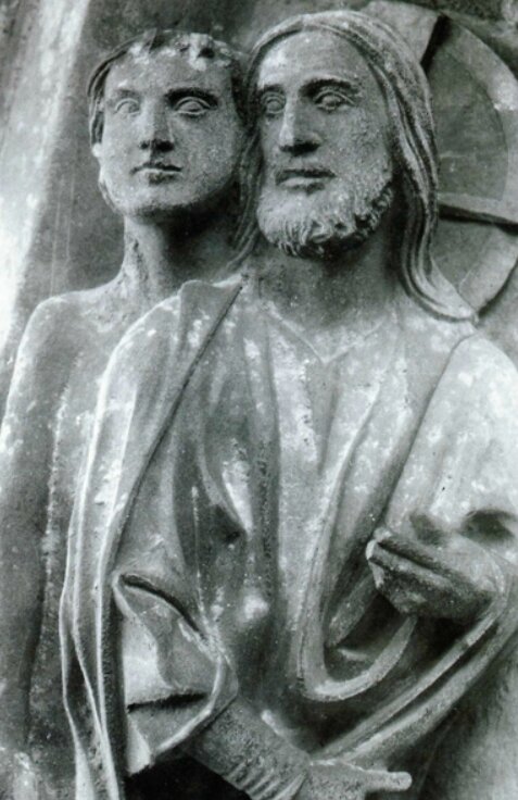 Adam image de Dieu en Gn 1, sculpture de Chartres