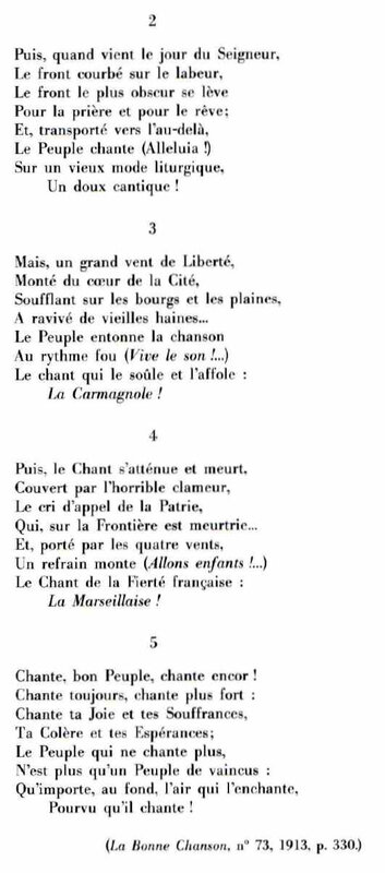 La chanson de peuple1