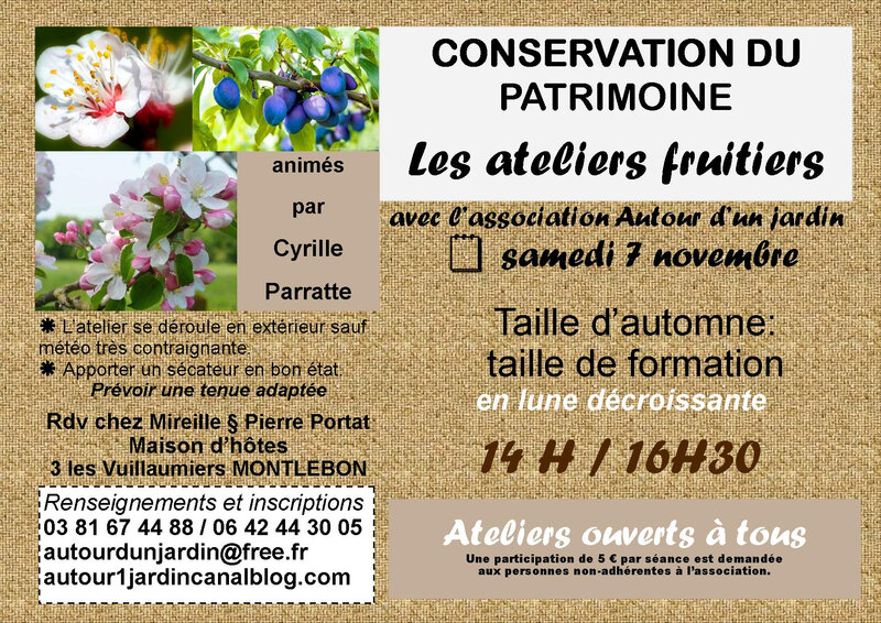 Affiche ateliers fruitiers 2020 C