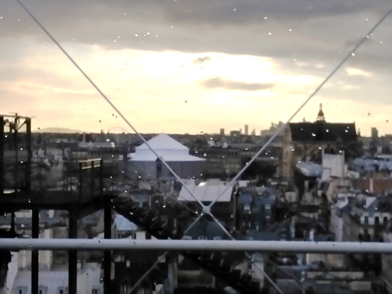 Quartier Beaubourg depuis le centre Georges Pompidou (Paris)