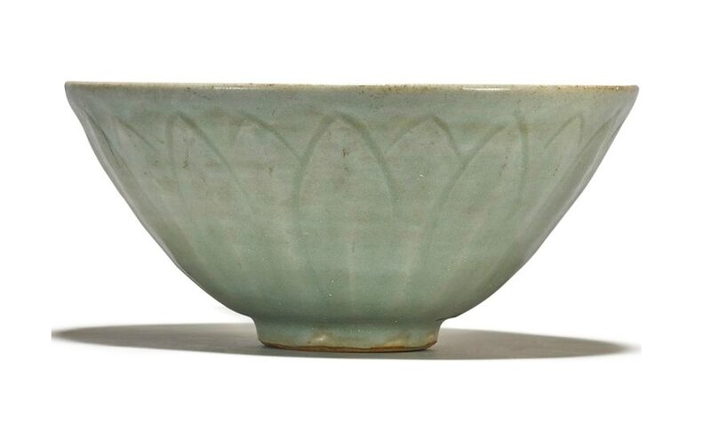 A 'Longquan' celadon 'Lotus' bowl, Southern Song-Yuan dynasty